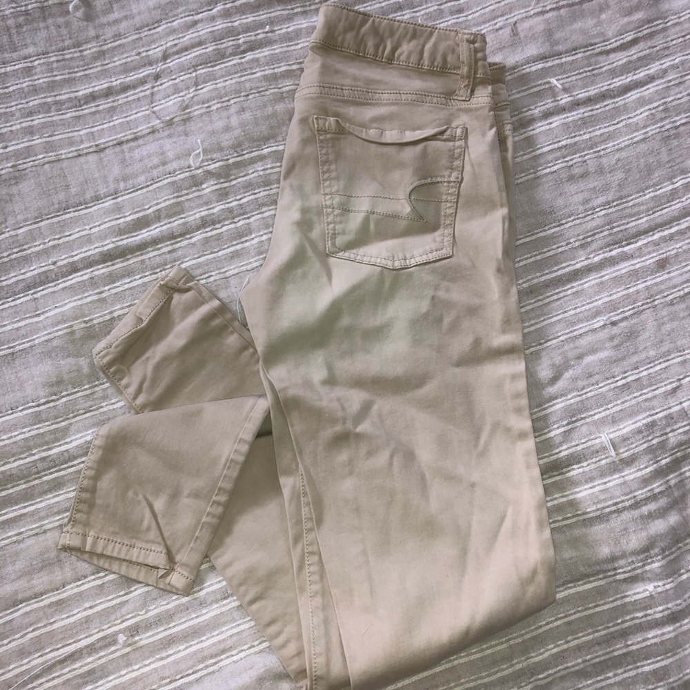 Khaki Skinny Jeans